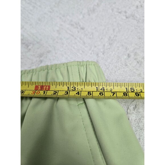 Alia Womens Elastic Waist Light Green Pull-On Pants - Picture 6 of 6